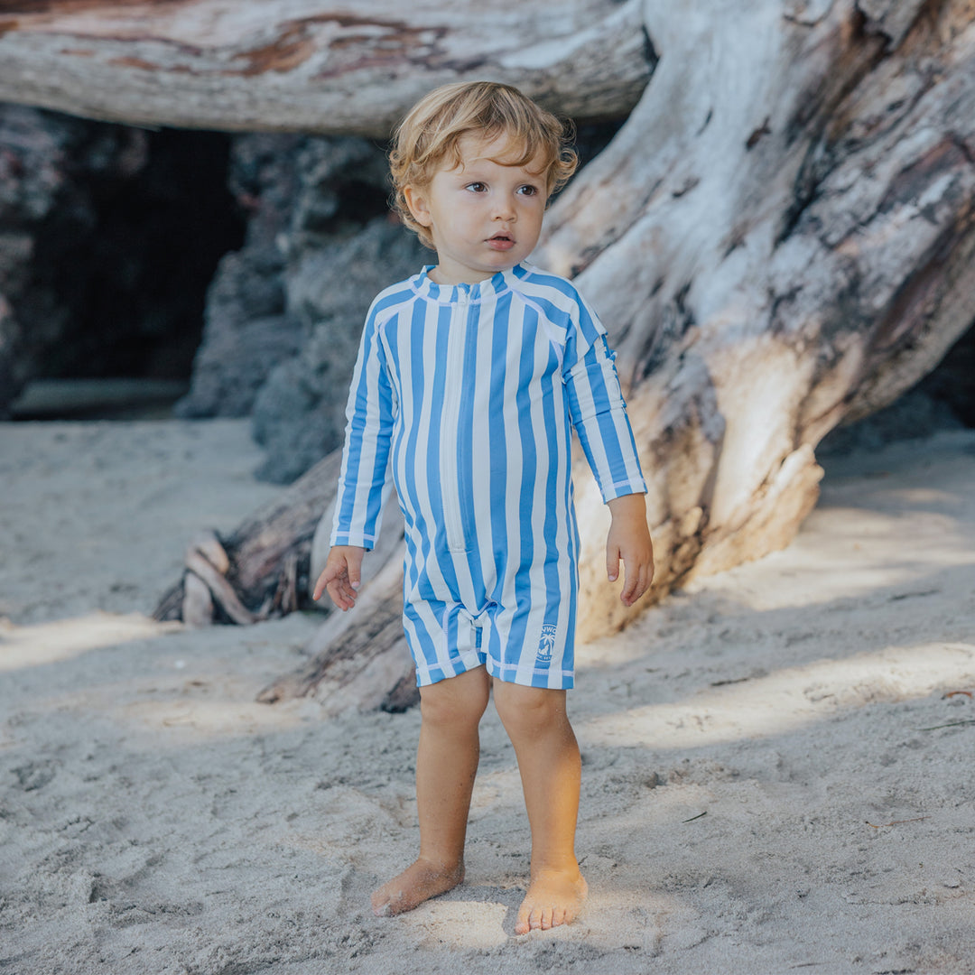 Crywolf Swim Baby Rash Suit - Deep Sea Stripe