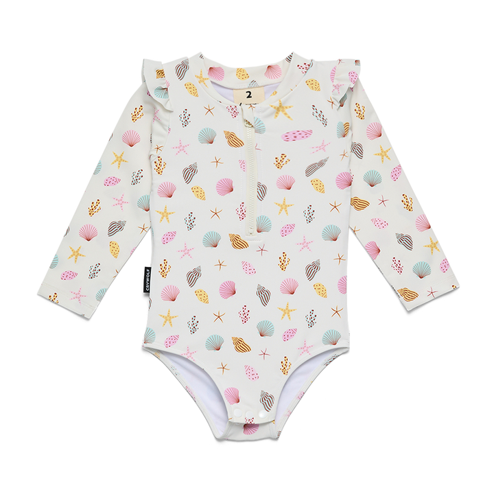 Crywolf Baby Long Sleeve Swimsuit - Little Shell