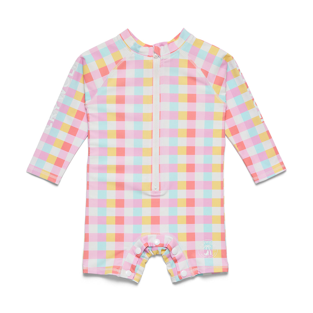 Crywolf Swim Baby Rash Suit - Pop Gingham