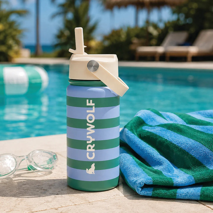 Crywolf Drink Bottle - Deck Stripe