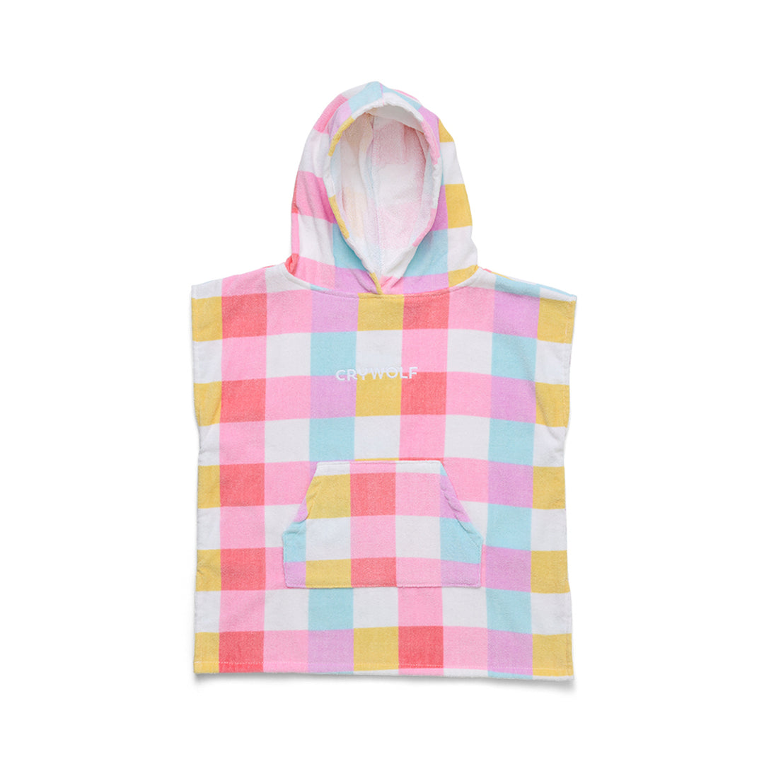 Crywolf Hooded Towel - Pop Gingham