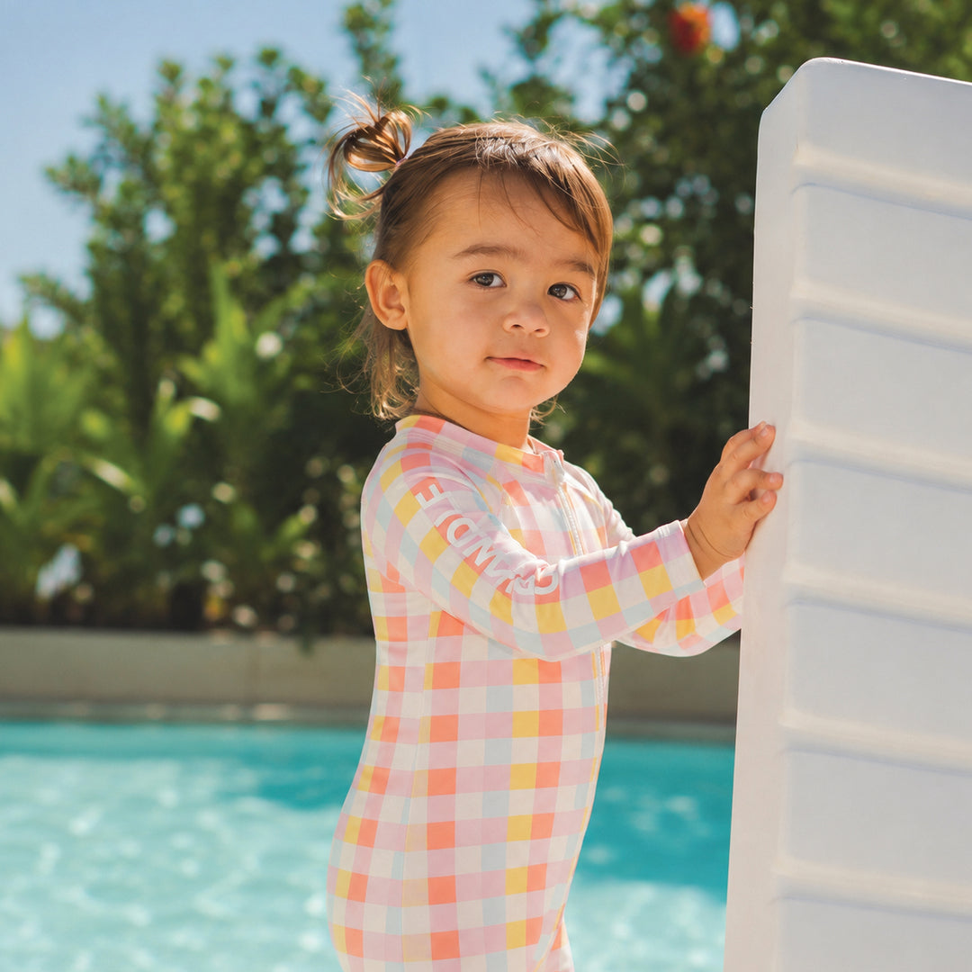 Crywolf Swim Baby Rash Suit - Pop Gingham