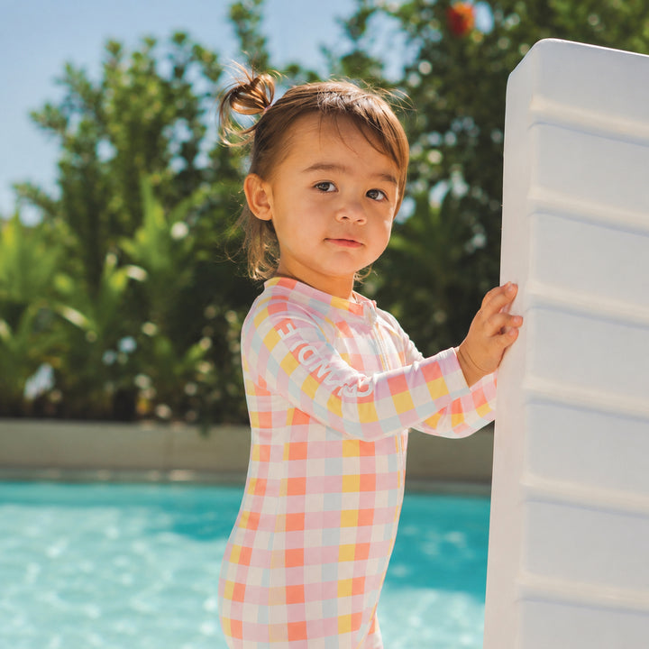Crywolf Swim Baby Rash Suit - Pop Gingham