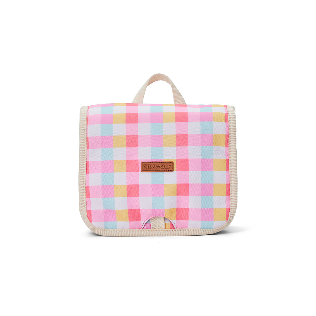 Crywolf Core Hanging Toiletry Bag - Pop Gingham