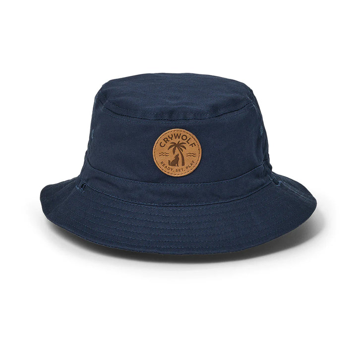 Crywolf Reversible Bucket Hat - Indigo Colourblock