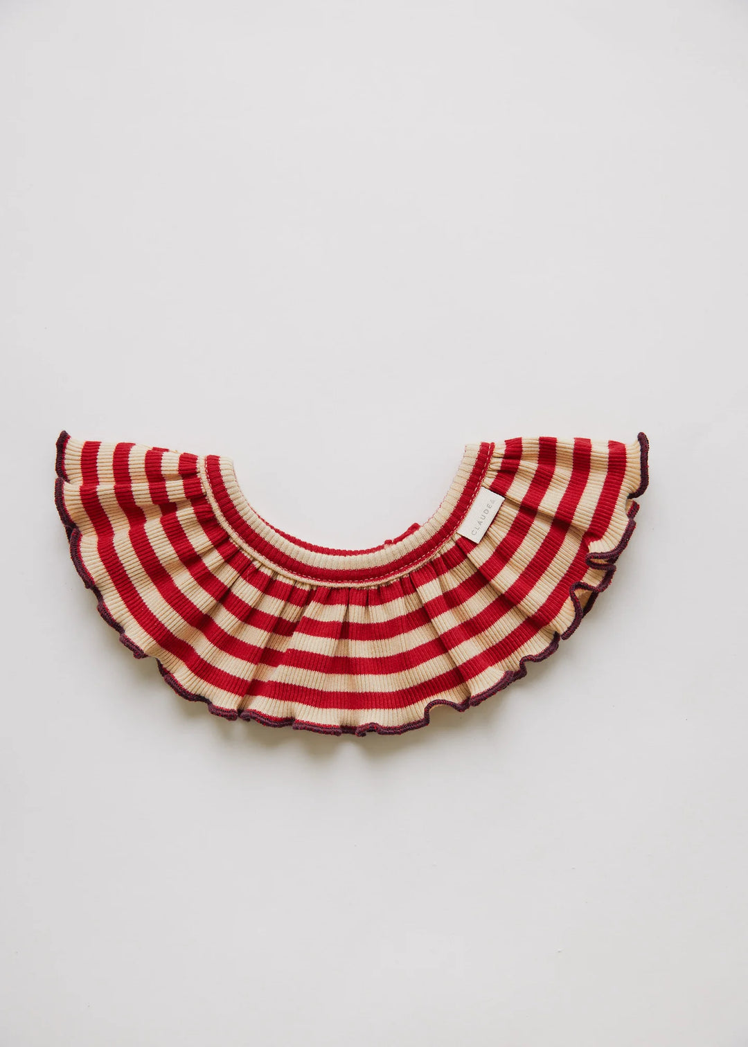 Claude &amp; Co Bobbi Stripe Collar Bib - Crimson