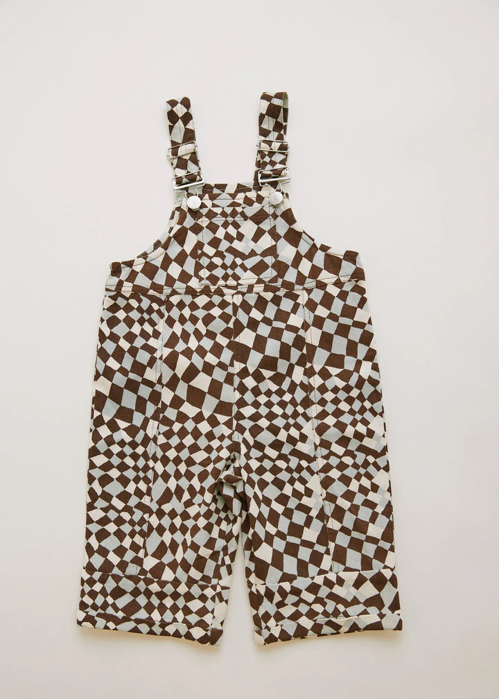 Claude &amp; Co Blythe Warped Checkerboard Dungaree