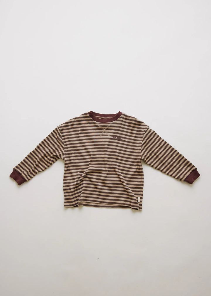 Claude &amp; Co Jamie Stripe Long Sleeve Tee - Acorn