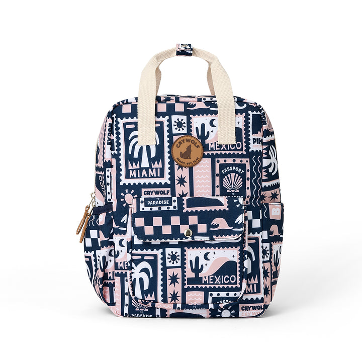 Crywolf Mini Backpack - Blush Postcards