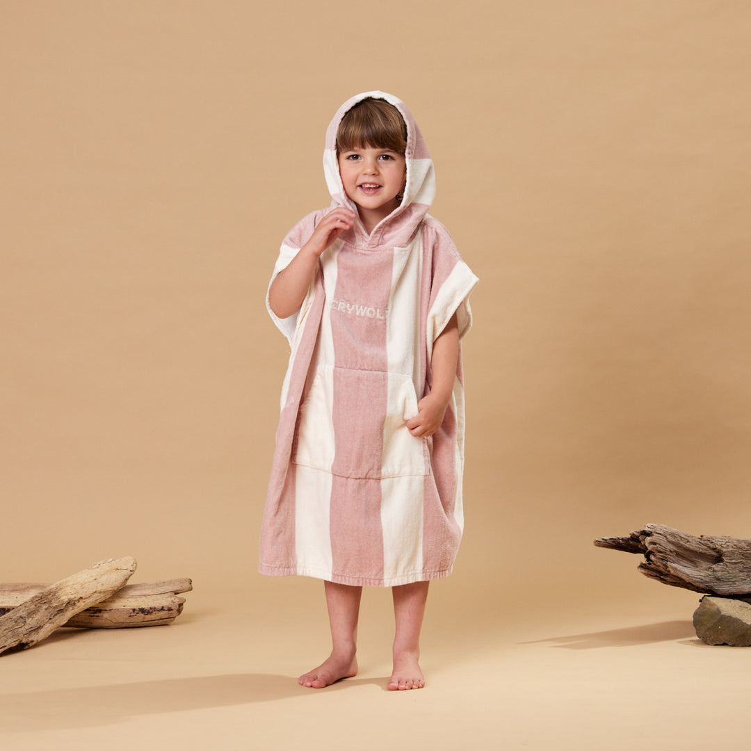 Crywolf Hooded Towel - Moss Stripe