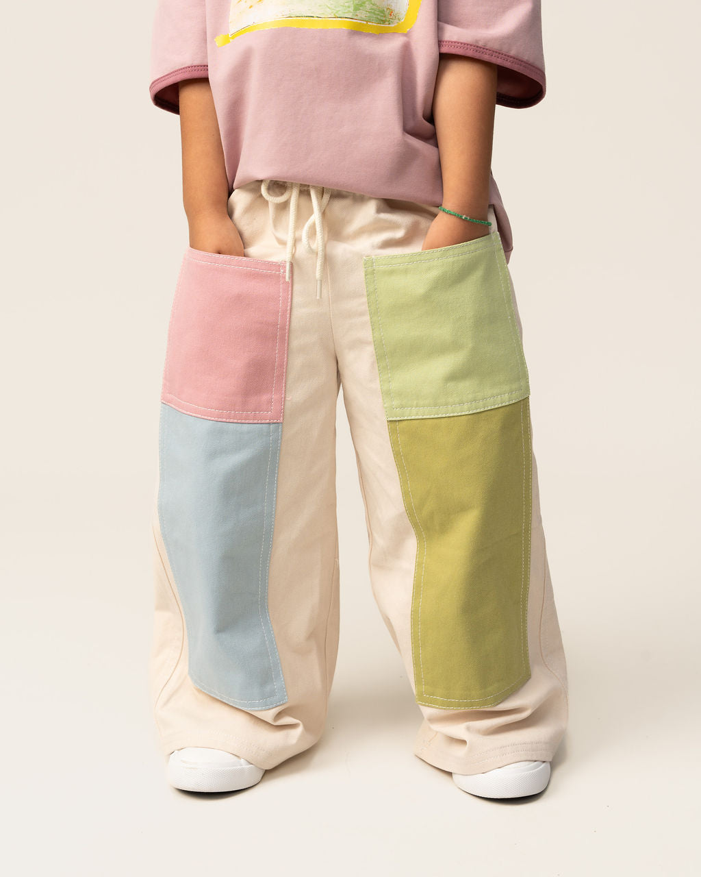 Das Ist Maurice Wide Leg Pants – Patchwork