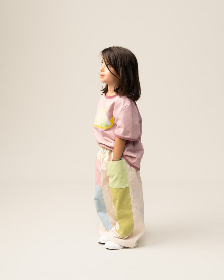 Das Ist Maurice Wide Leg Pants – Patchwork