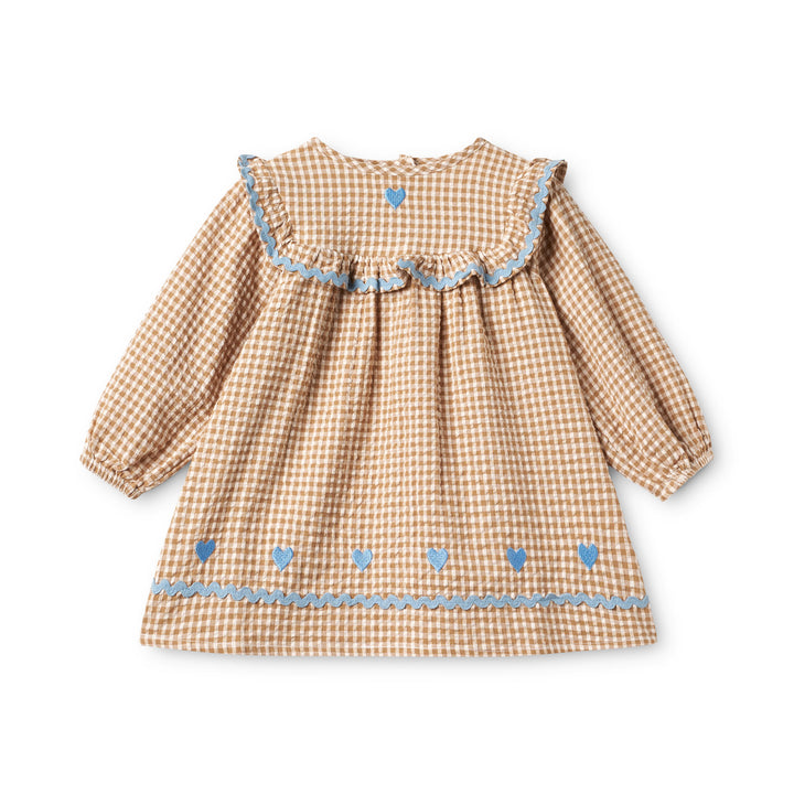 Flöss Ellis Dress - Coffee Gingham
