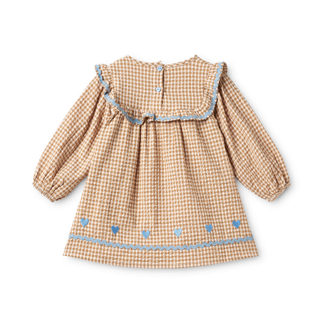 Flöss Ellis Dress - Coffee Gingham