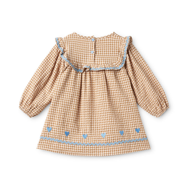 Flöss Ellis Dress - Coffee Gingham