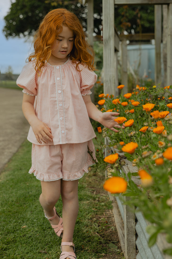 Elma Lilia Shorts - Sweet Pea Gingham