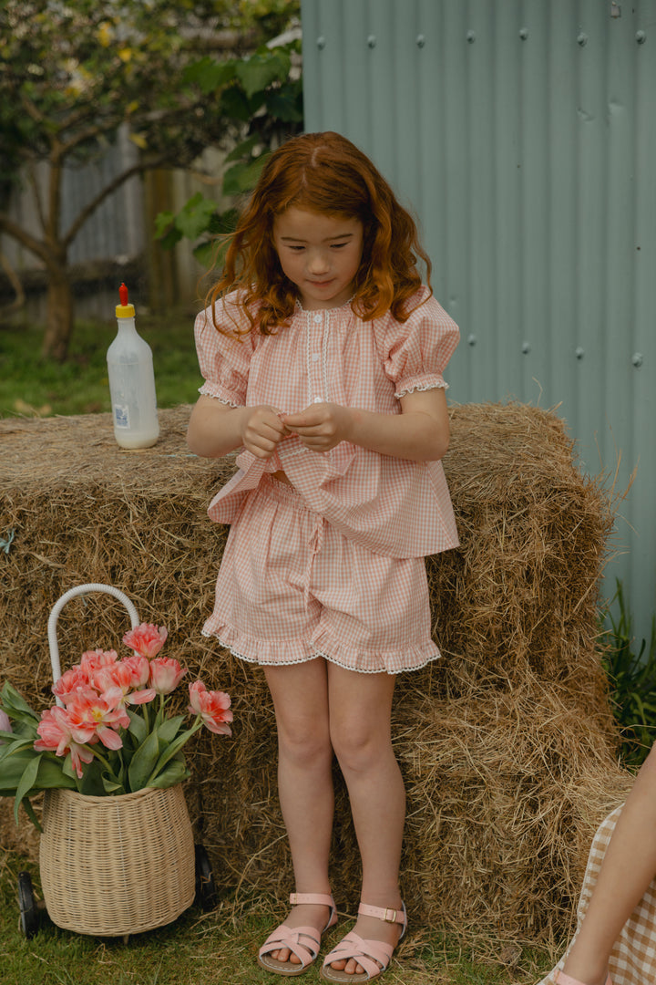 Elma Lilia Shorts - Sweet Pea Gingham