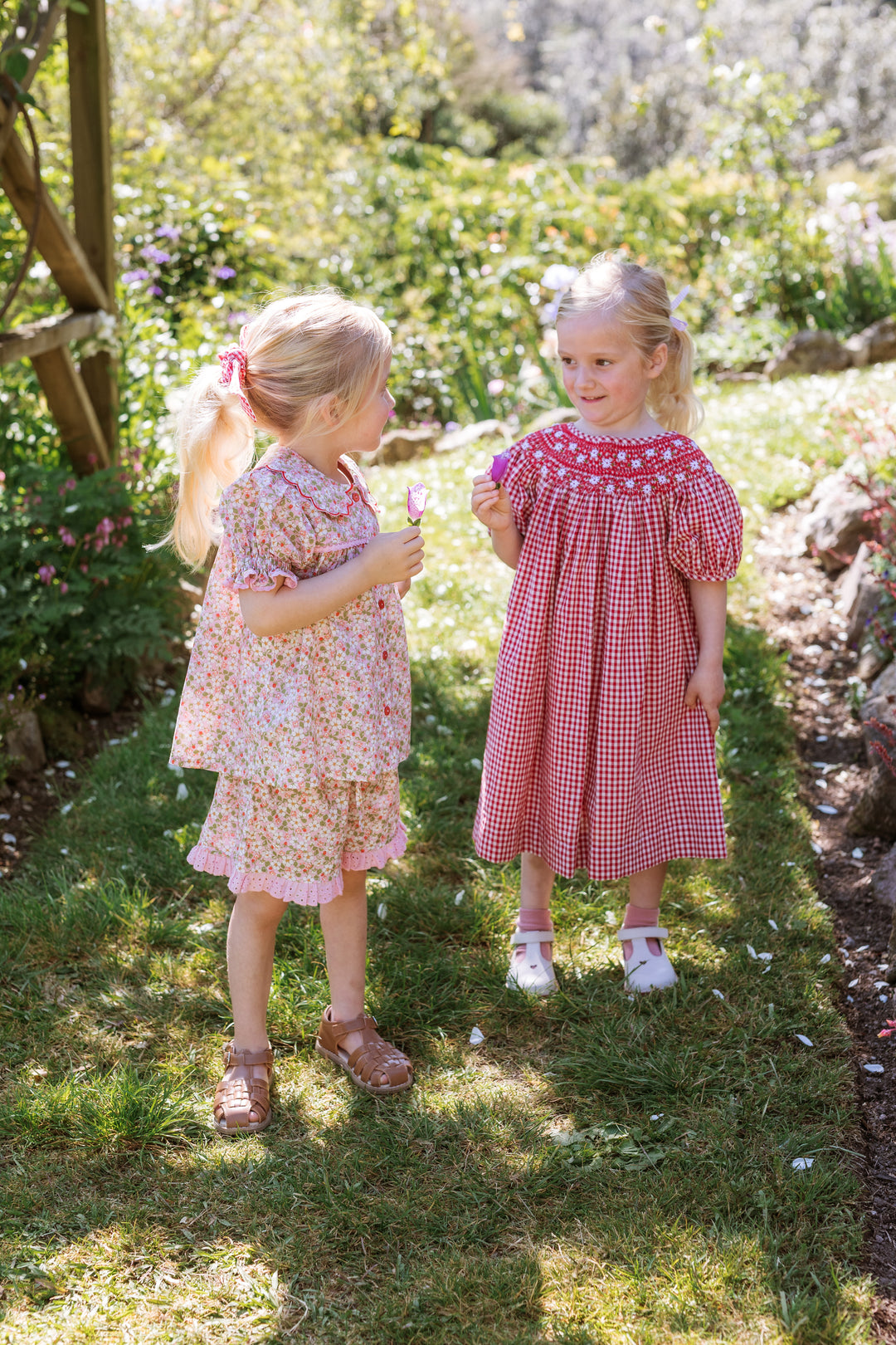 Elma Celeste Dress - Strawberry Gingham