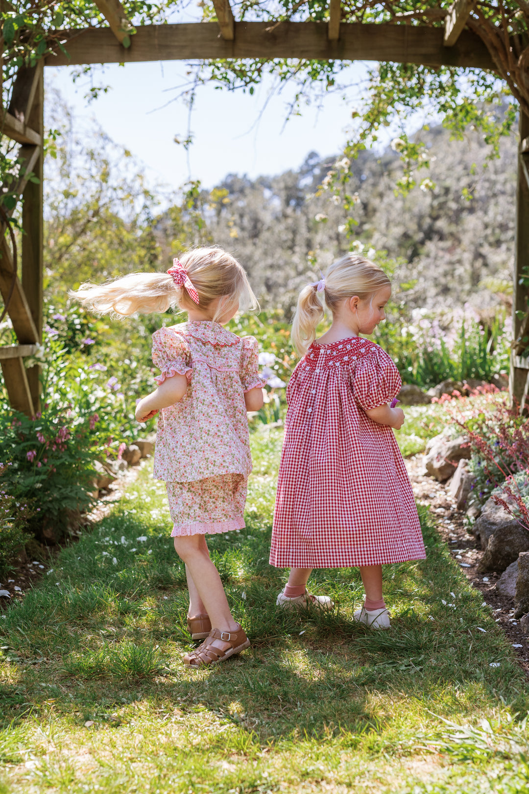 Elma Celeste Dress - Strawberry Gingham