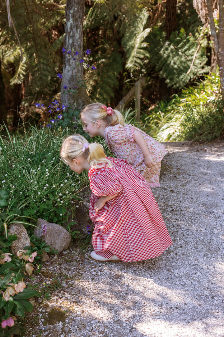 Elma Celeste Dress - Strawberry Gingham