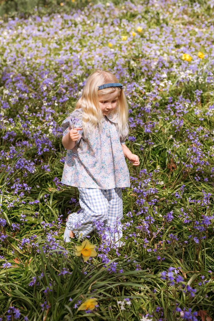 Elma Tillie Pants - Bluebell Check