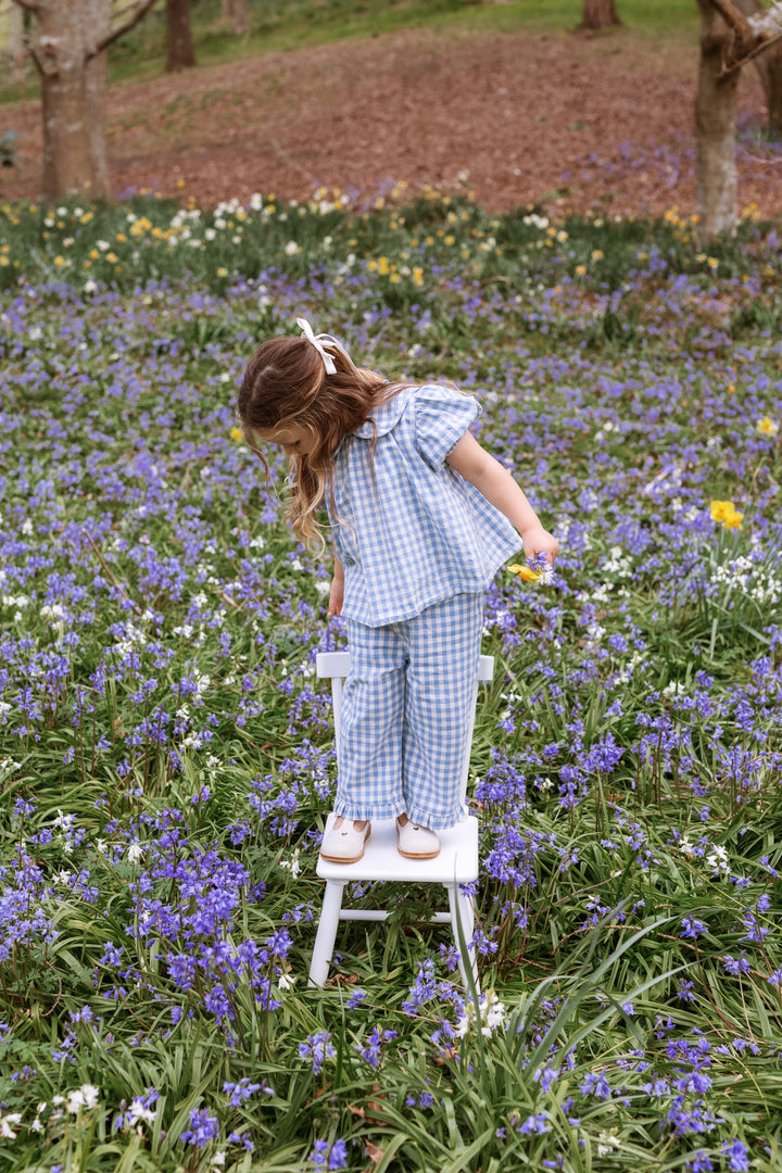 Elma Tillie Pants - Bluebell Check