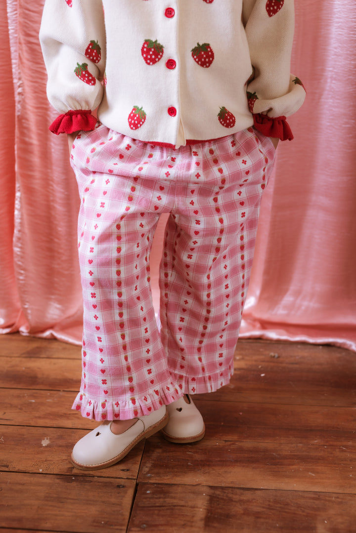 Elma Tillie Pants - Berry Checkers