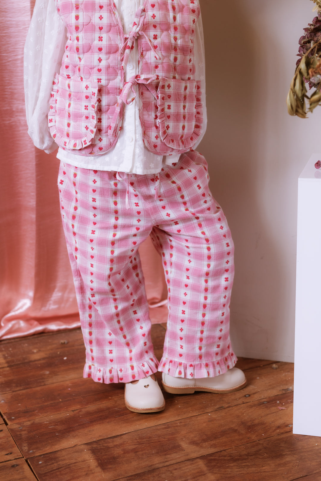 Elma Tillie Pants - Berry Checkers