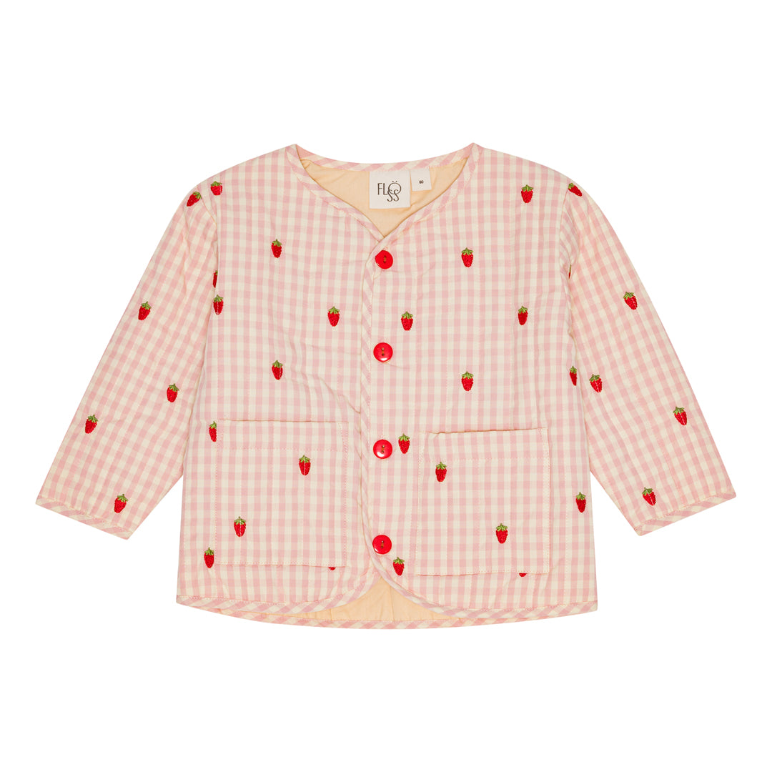 flöss Dolly Jacket - Pink Berry Gingham / Pre Order