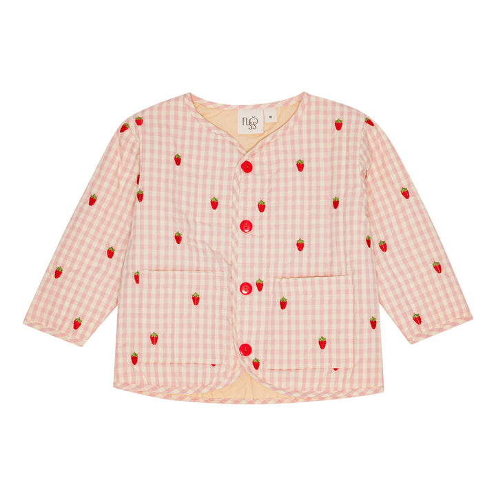 flöss Dolly Jacket - Pink Berry Gingham / Pre Order