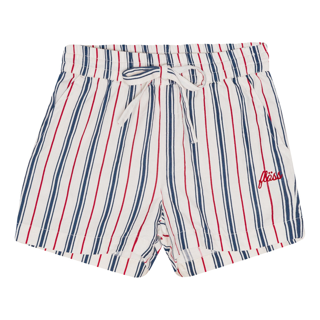 flöss Miles Shorts - Red & Blue Stripes / Pre Order