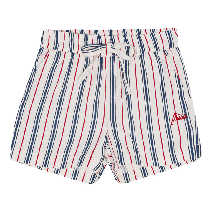 flöss Miles Shorts - Red & Blue Stripes / Pre Order