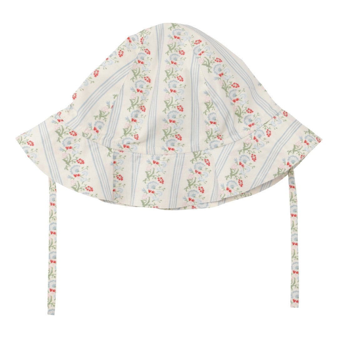 flöss Abigail Sunhat - Soft White & Bright Blue / Pre Order