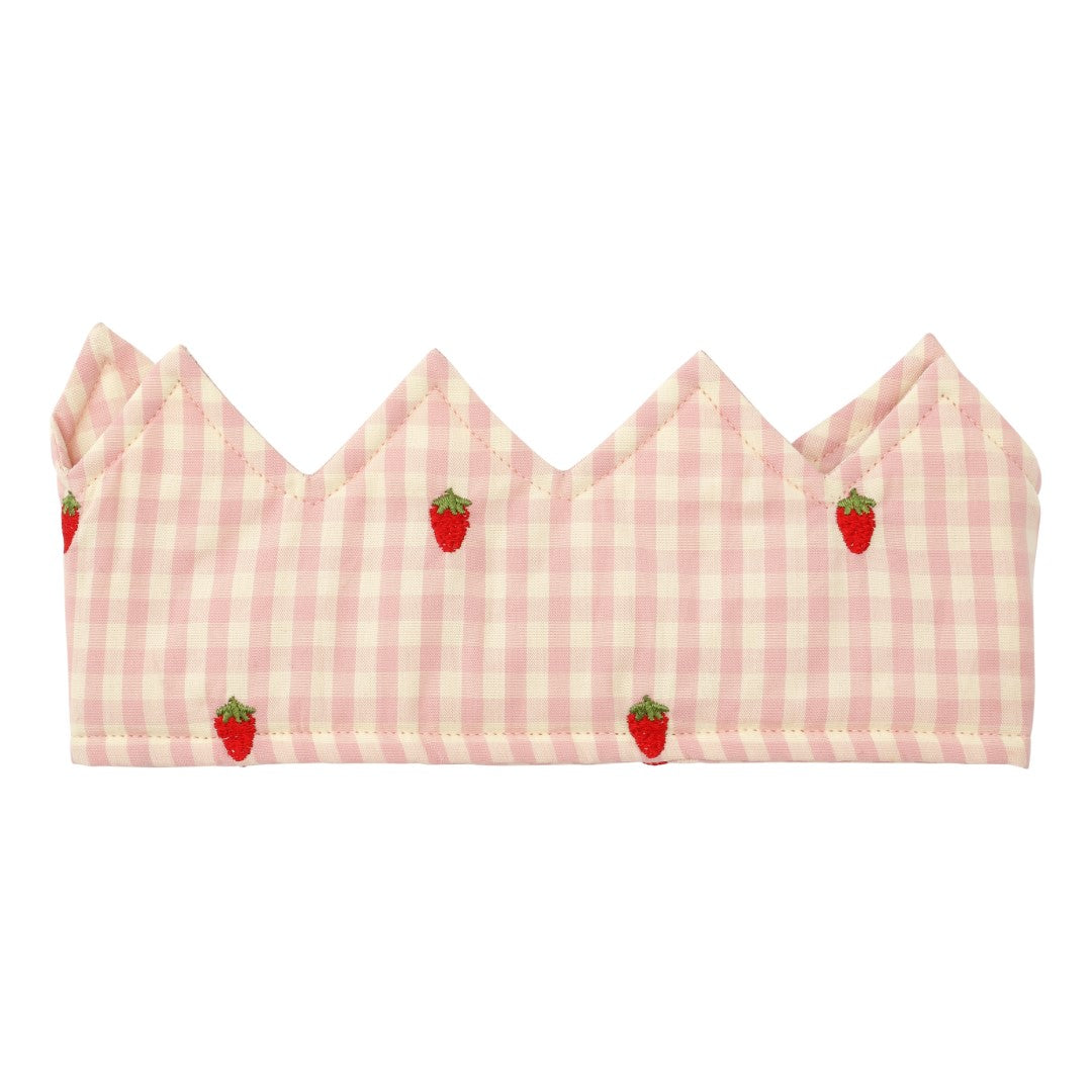 flöss Dolly Crown - Pink Berry Gingham / Pre Order