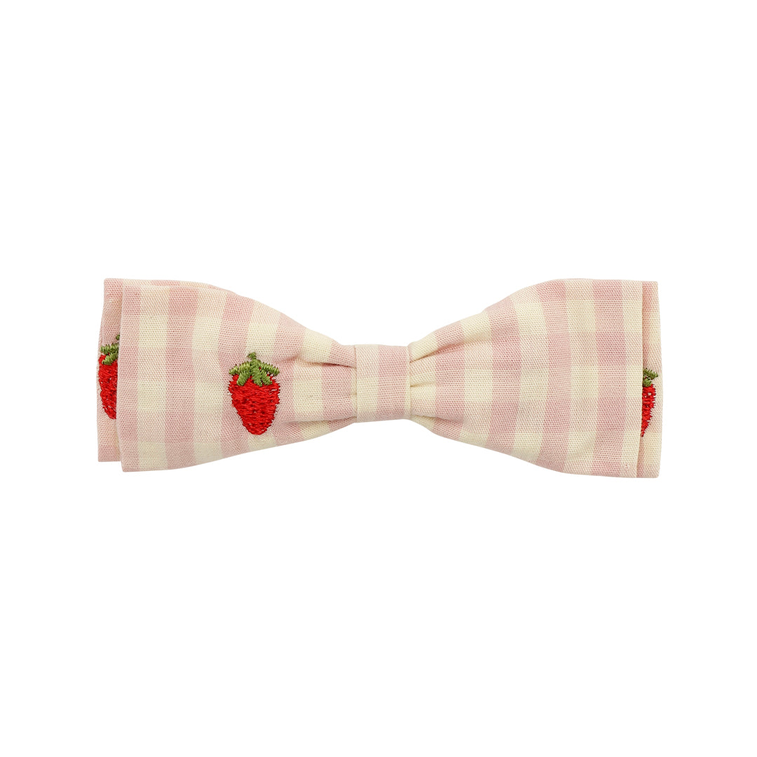 flöss Dolly Bow - Pink Berry Gingham / Pre Order