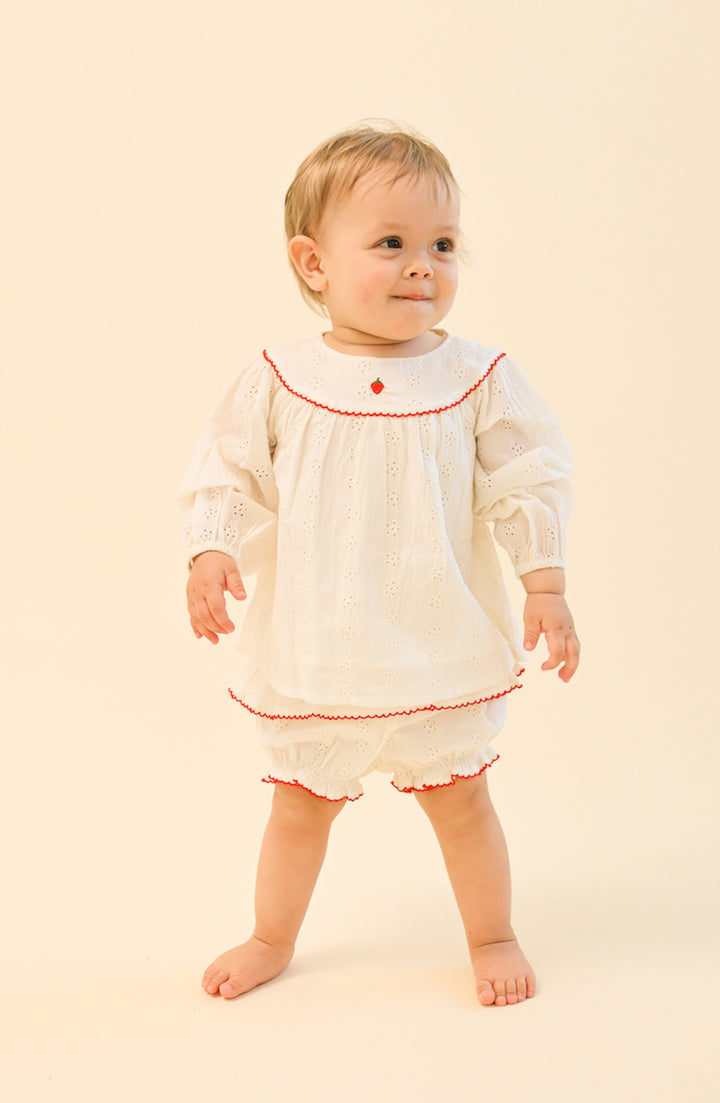 Flöss Claire Baby Set - Ivory White