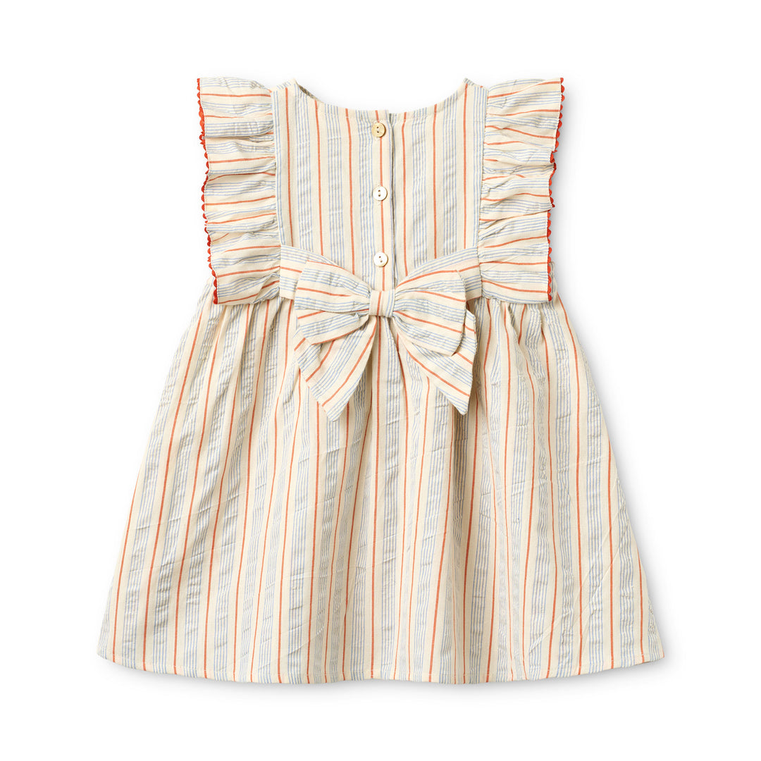 Flöss Robin Dress - Blue Tangerine Stripe
