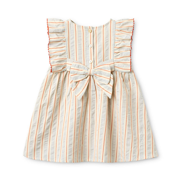 Flöss Robin Dress - Blue Tangerine Stripe