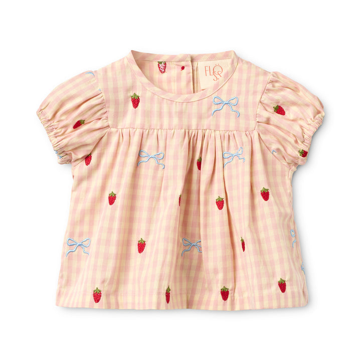 Flöss Dolly Bow Baby Set - Pink Gingham