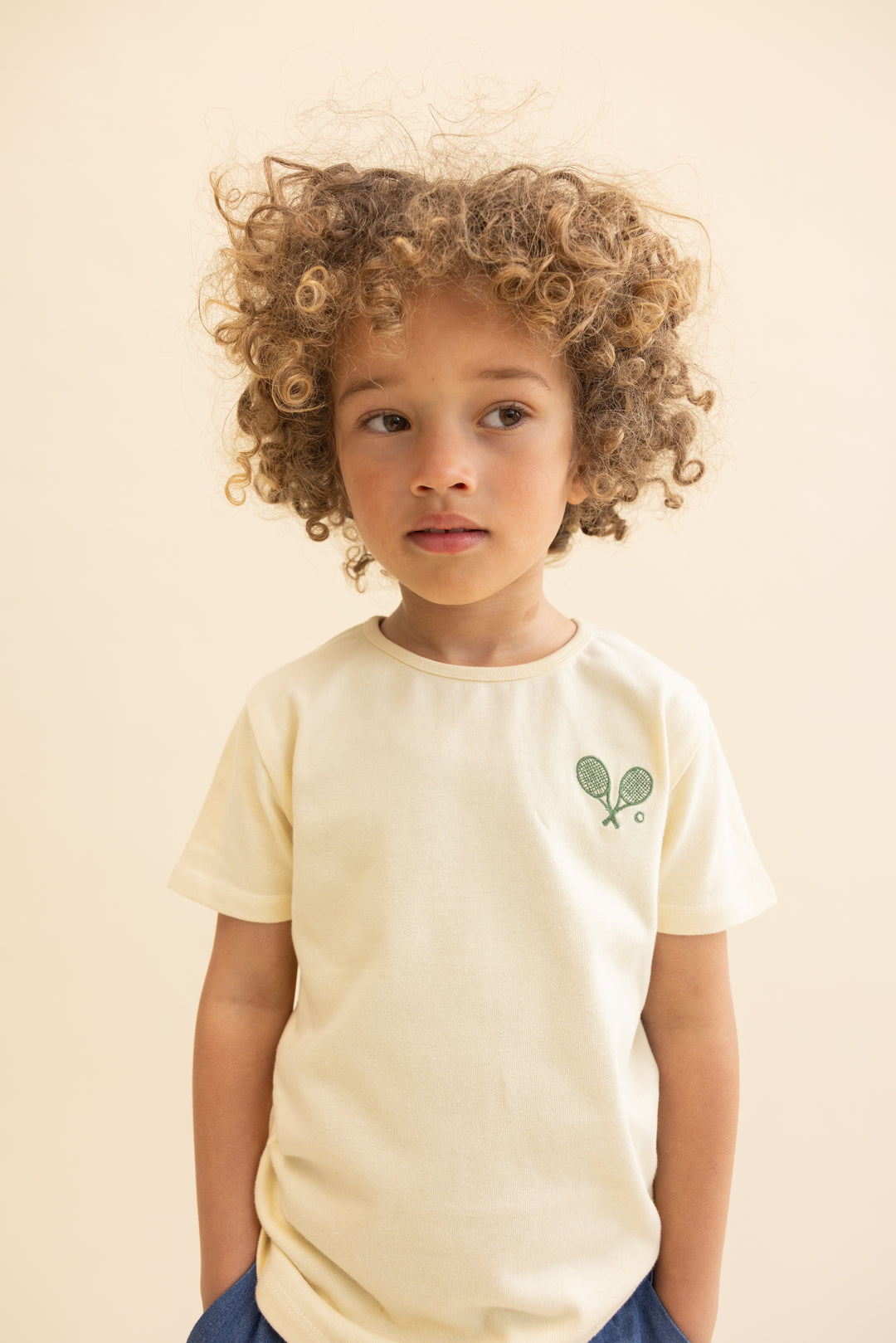 Flöss Anton SS Tee - Gentle Cream