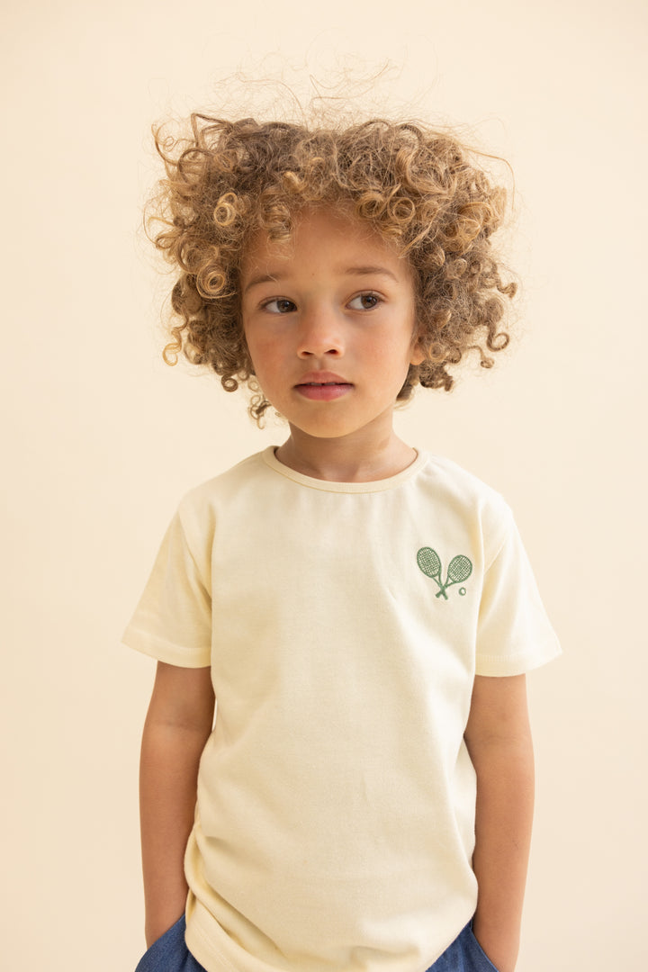 Flöss Anton SS Tee - Gentle Cream