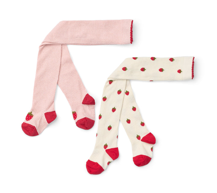 Flöss Vera Tights 2 Pack - Pink Glitter Berry