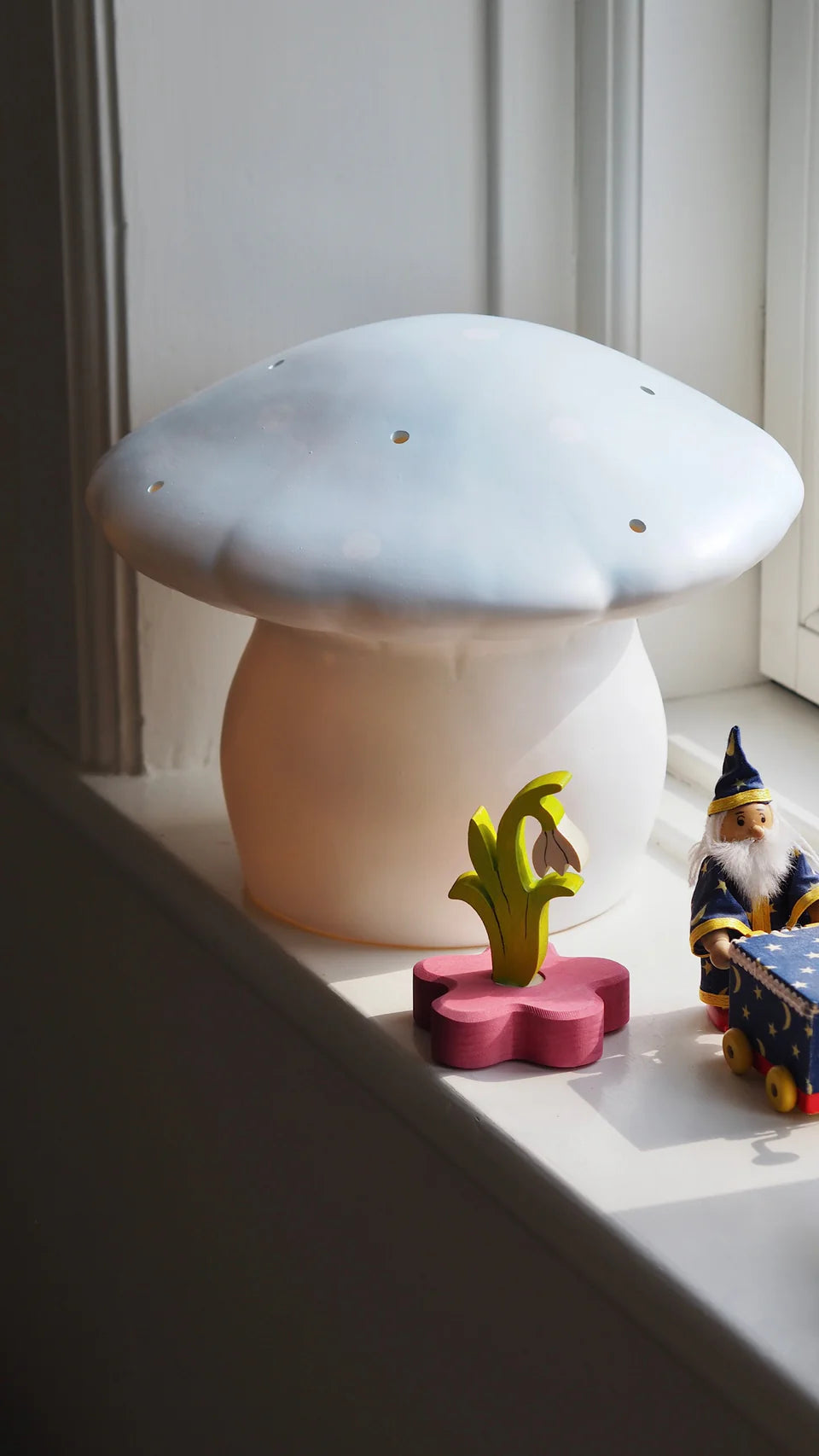 Egmont Toys Heico Lamp / Medium Mushroom - Light Blue