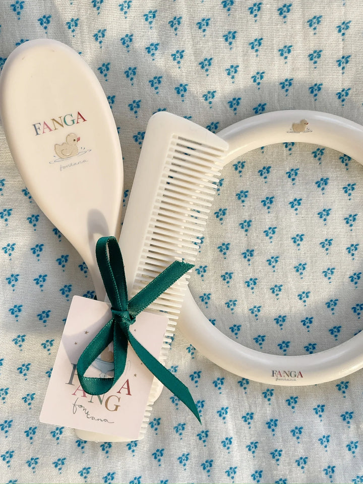 Konges Sløjd Fanga Fontana Baby Hairbrush Set - Beige