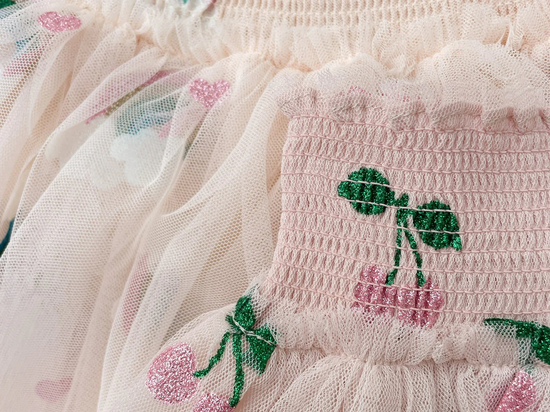 Konges Sløjd Tullie Smock Skirt - Ma Grande Cerise Pink Glitter