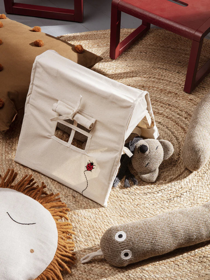 Ferm Living Mini Tent with Ladybird Embroidery - Natural