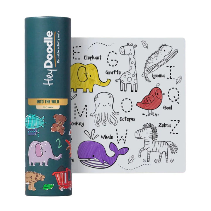 Hey Doodle - Mini Colouring & Doodle Playmat - Into The Wild