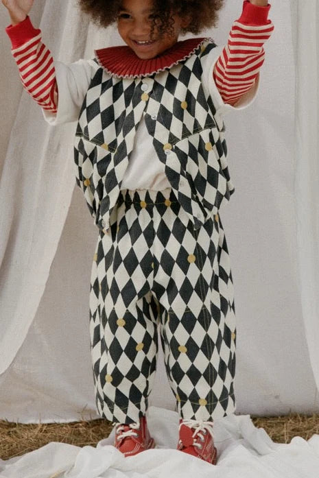 Claude &amp; Co Rex Harlequin Spot Trouser