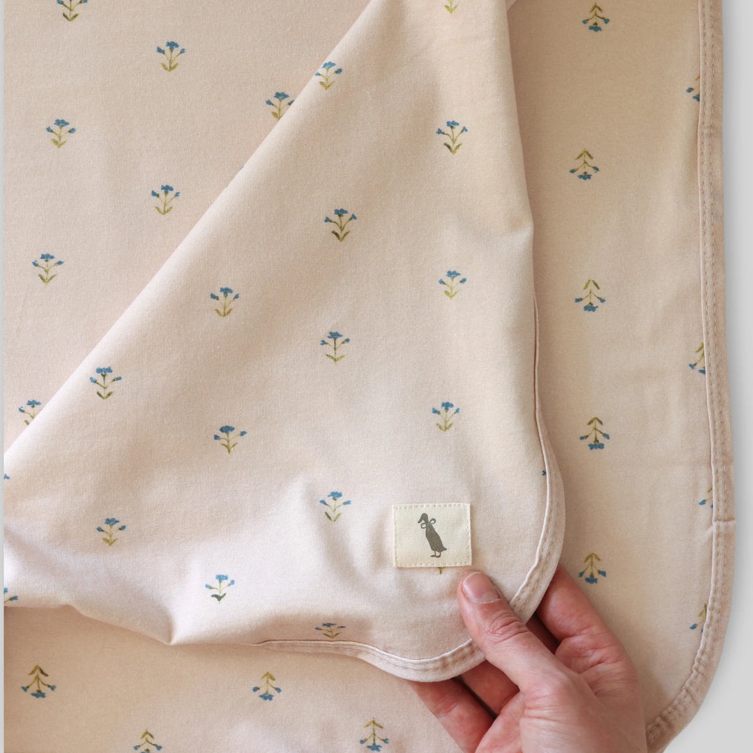 Fledge and Thread Baby Wrap - Blue Floral