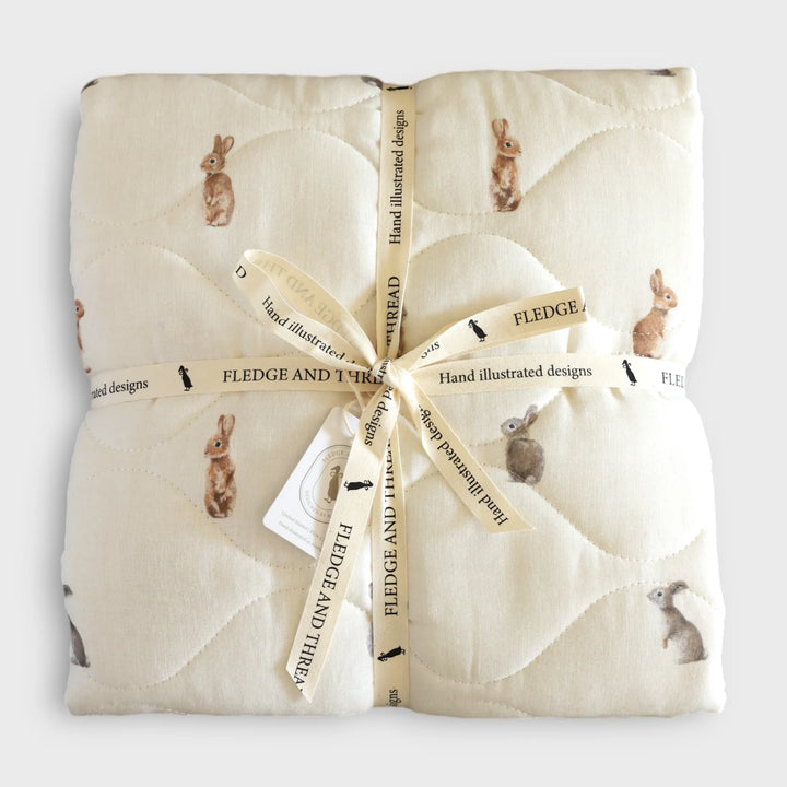 Fledge and Thread Quilted Blanket - Bunny